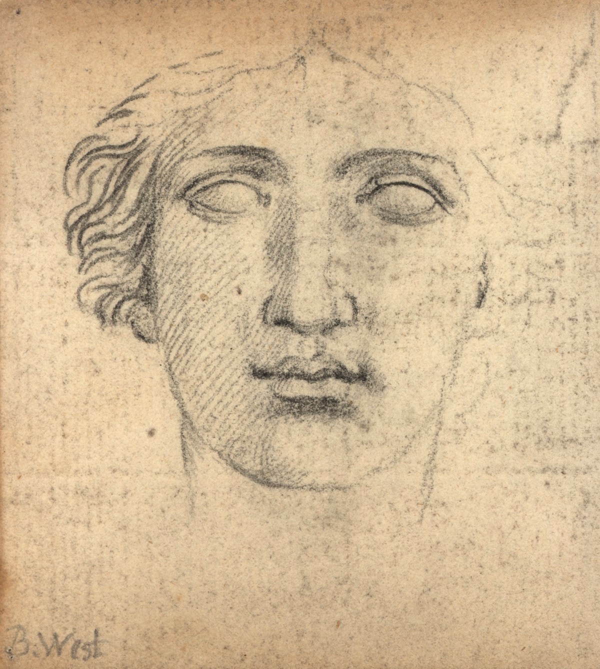 Benjamin West PRA, Leaf from a sketchbook