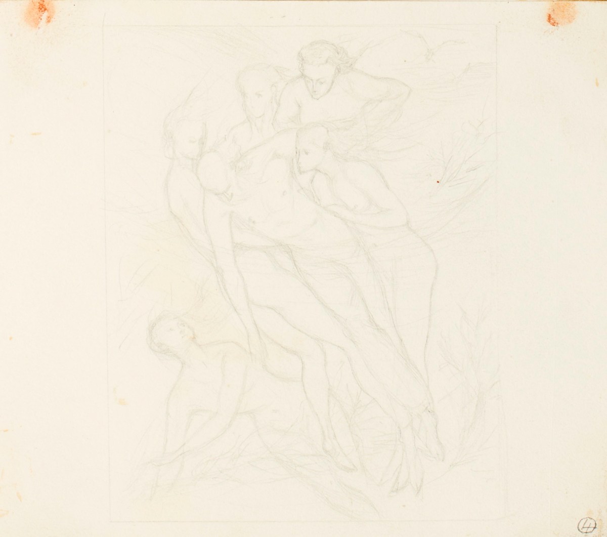 Henry Hugh Armstead RA, Compositional sketch for 'Sea-Weeds'