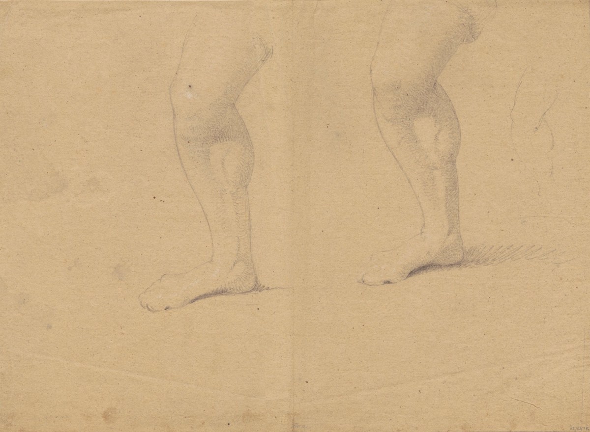 Drawings Of A Leg Bent At The Knee Works Of Art Ra Collection Royal Academy Of Arts