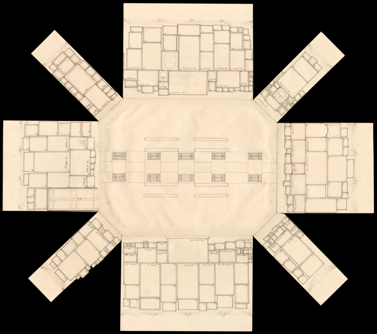 , Pop-up diagrams of the hang of works in the summer exhibition