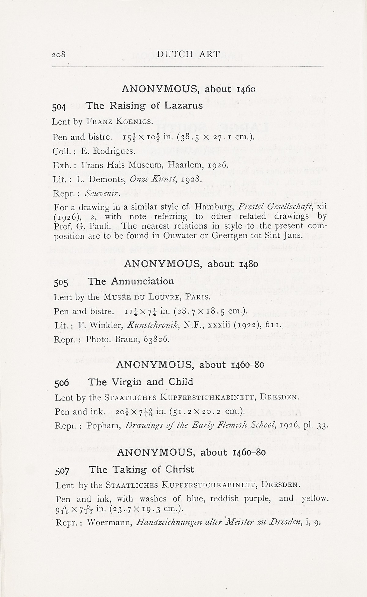 Page 212 of 1929 - Exhibition of Dutch Art 1450-1900