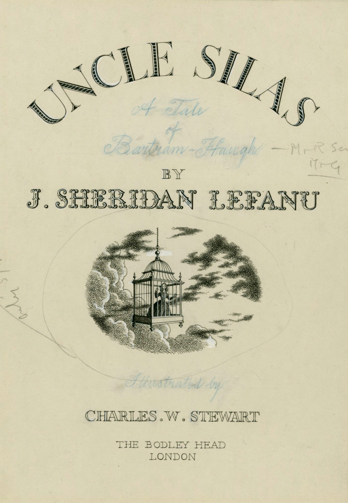 Charles W. Stewart, Title Page illustration for Uncle Silas