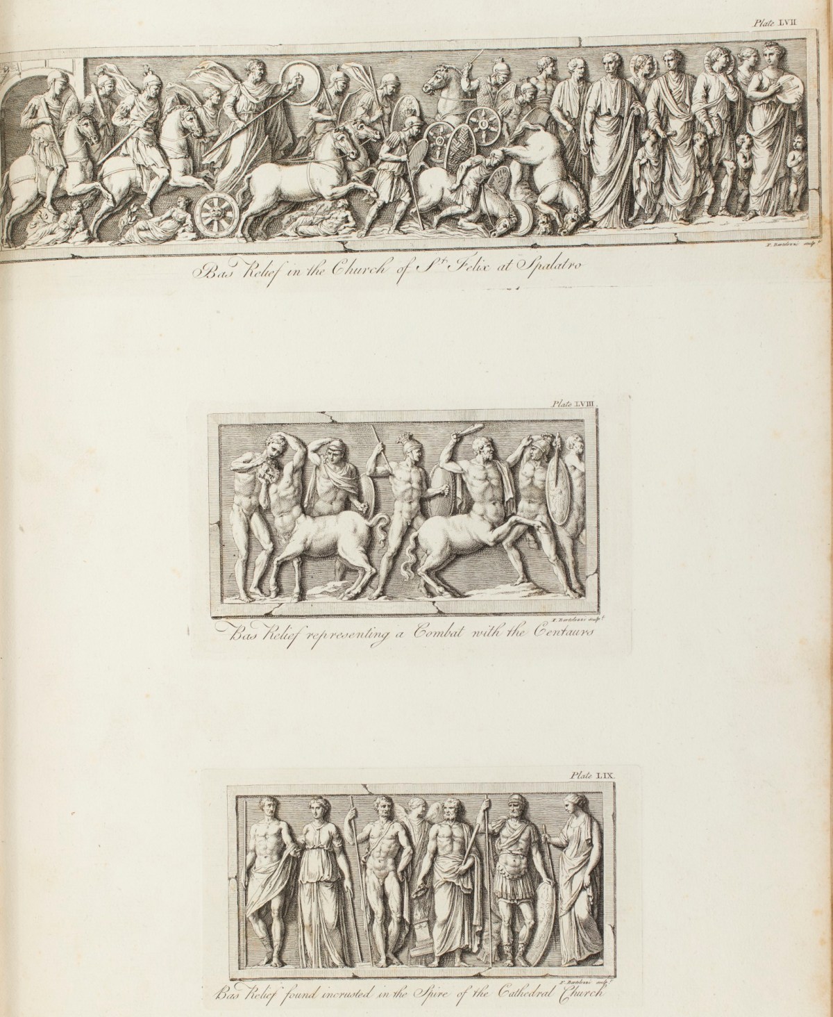 Charles-Louis Clérisseau, Bas-reliefs from the church of St. Felix