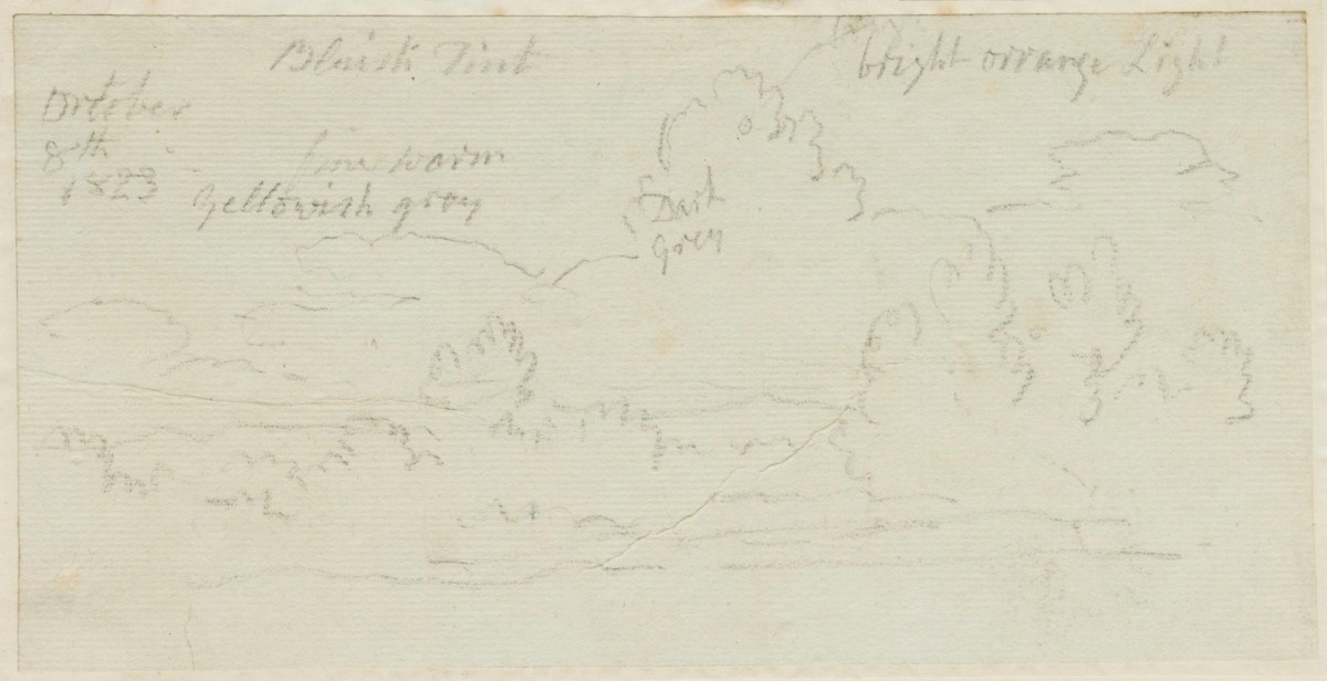 Philip Reinagle RA, Sketch of clouds
