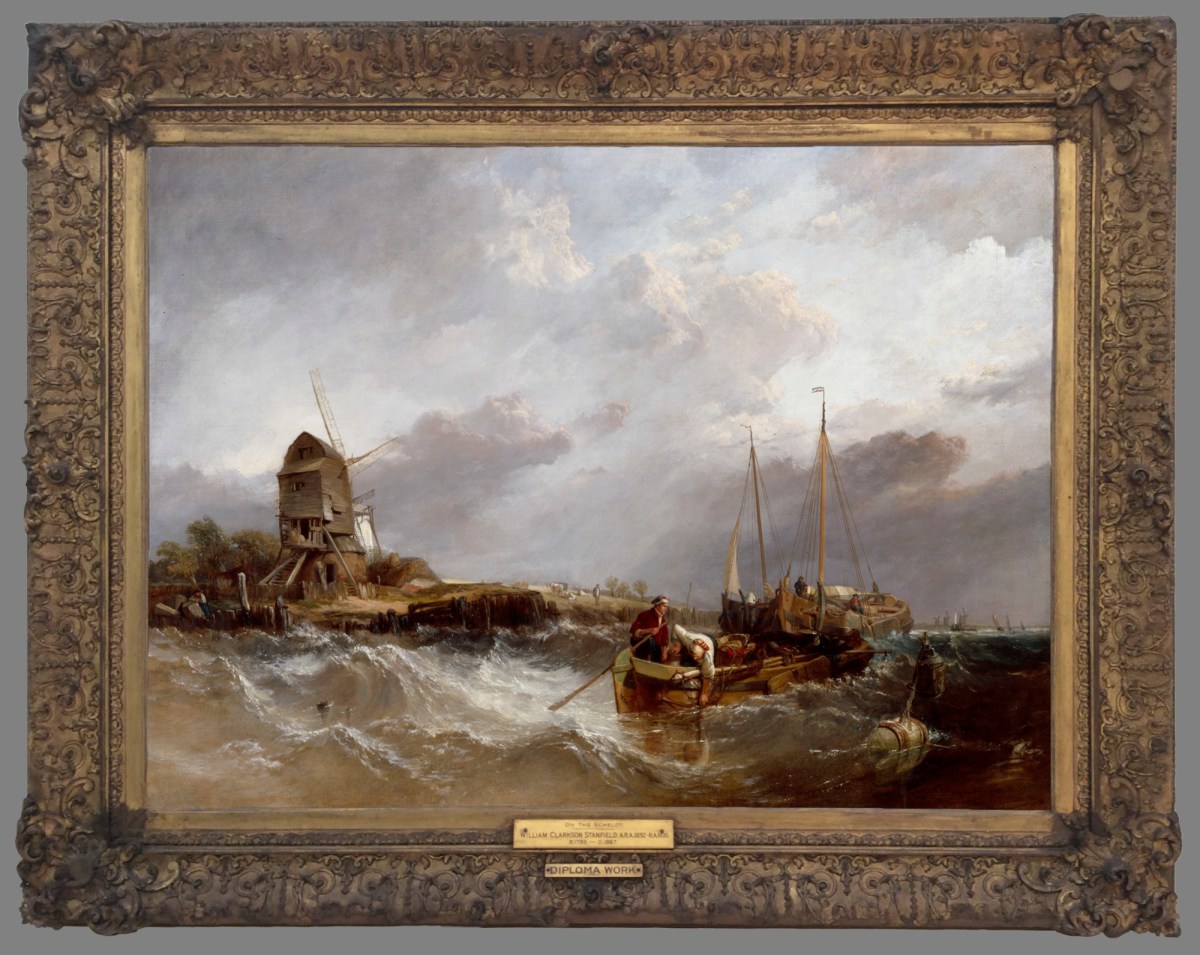 Unknown, Frame for Clarkson Stanfield RA 'On the Scheldt near Leiskenshoeck: a Squally Day'