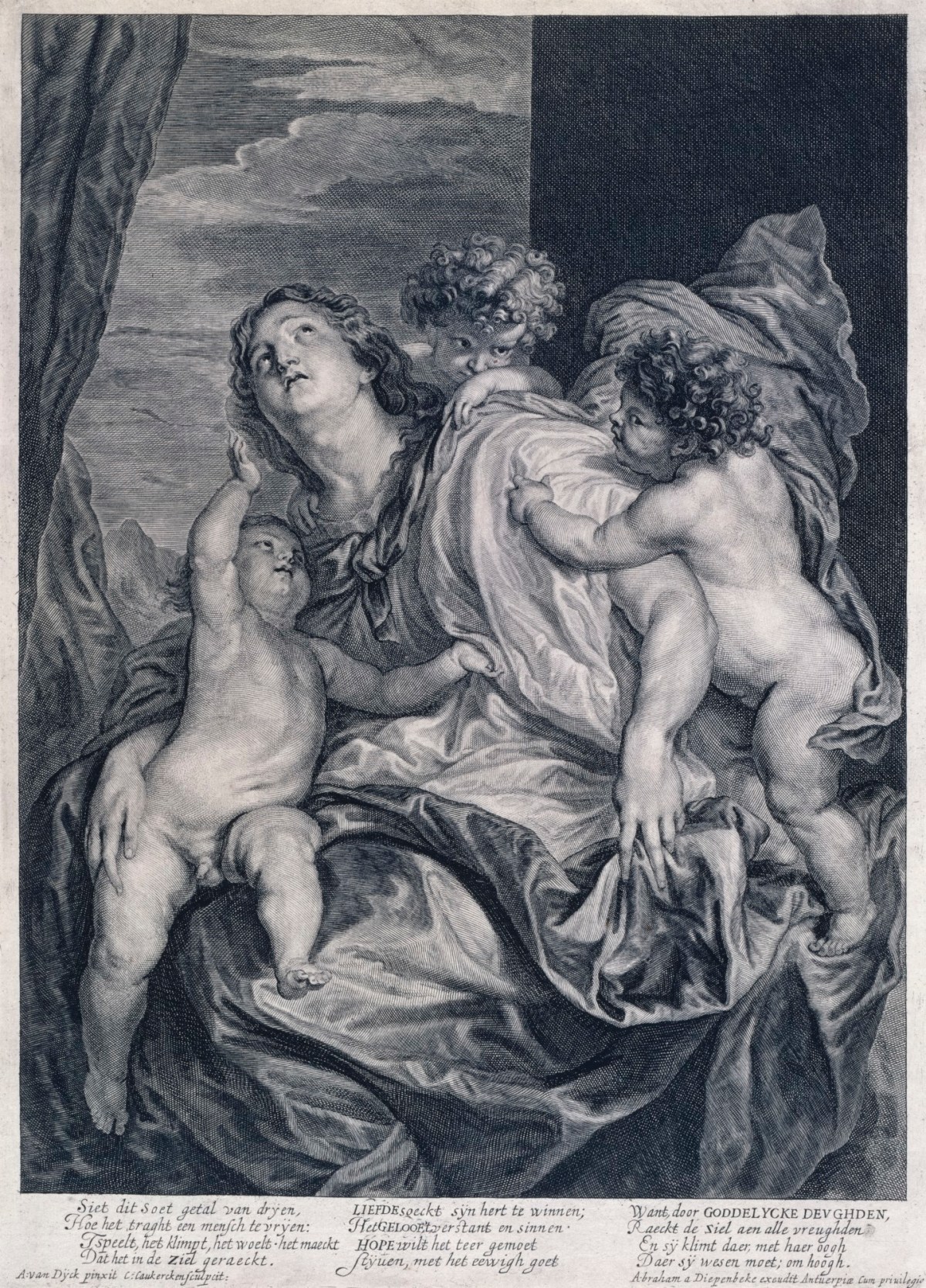 Cornelis van Caukercken, Allegory of Charity