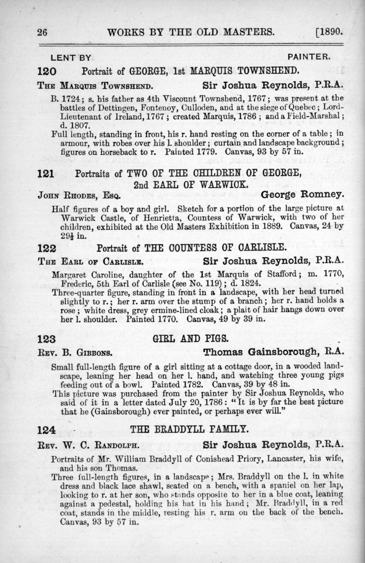 Page 26 of 1890 - Old Masters, deceased masters of the British School, drawings & models by Alfred Stevens