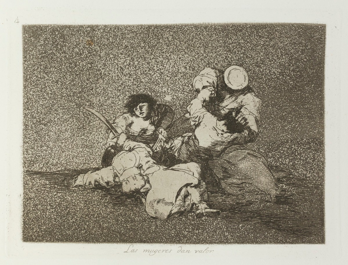 Francisco Goya, 'Las mugeres dan valor.'