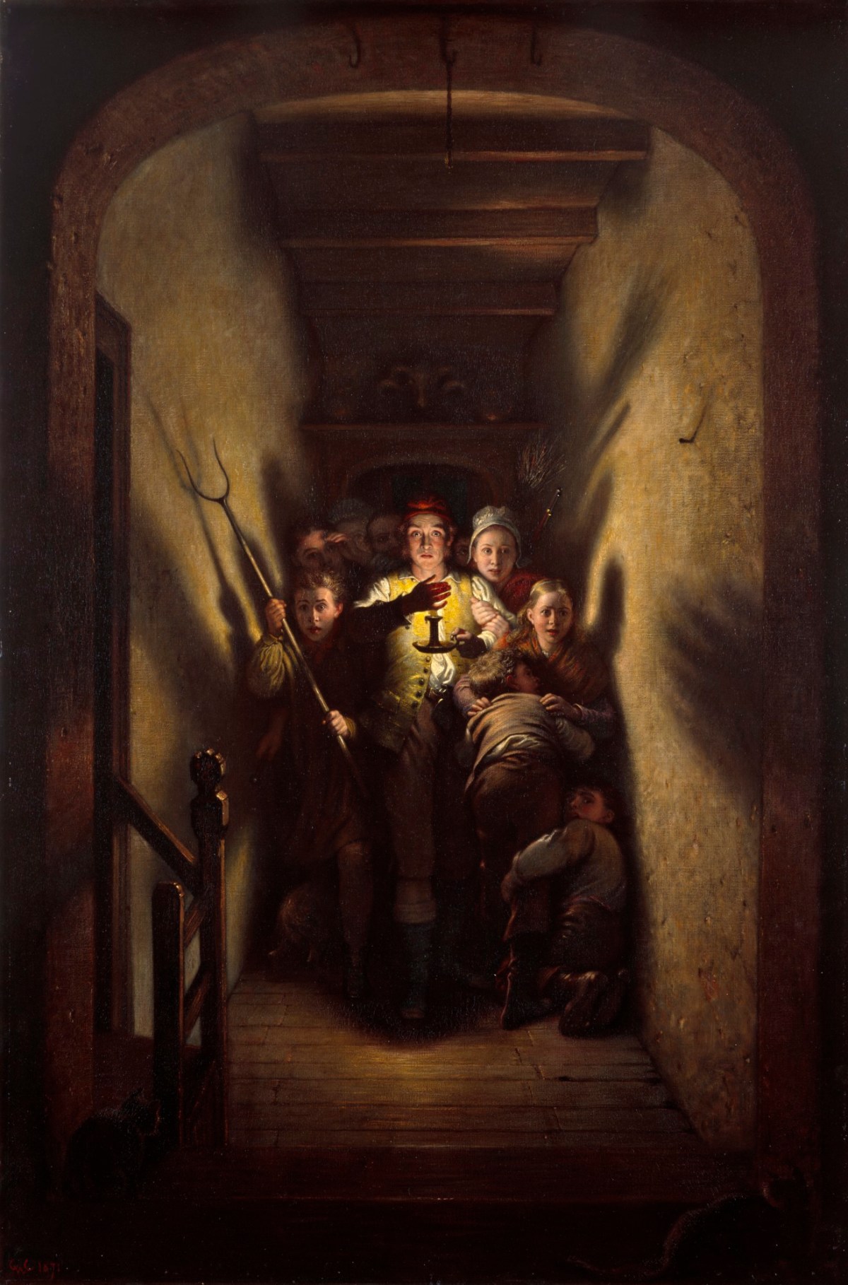 Charles West Cope RA, The Night Alarm: the Advance!