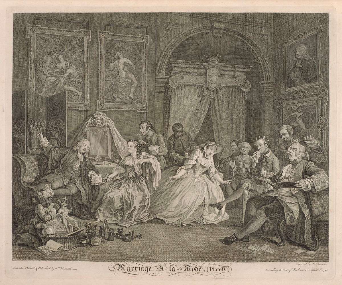 William Hogarth, Marriage-à-la-Mode, plate 4