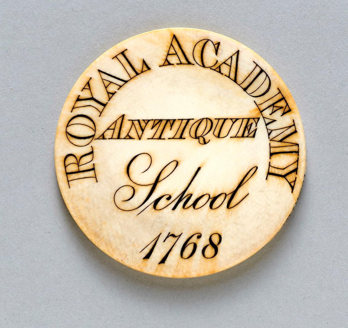 Unknown, Ivory ticket, antique school