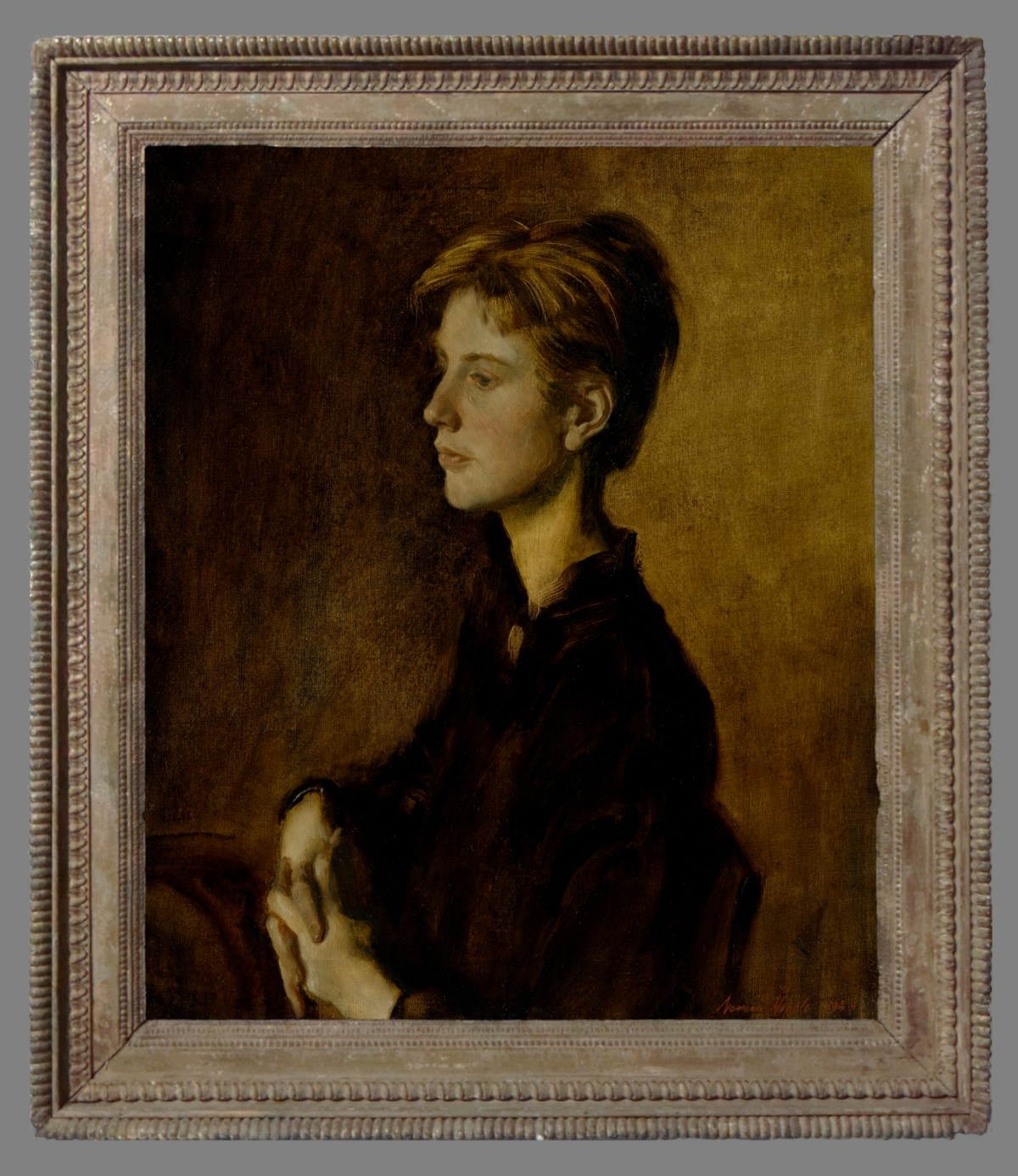 Unknown, Frame for Norman Hepple RA 'Study of a Young Woman'
