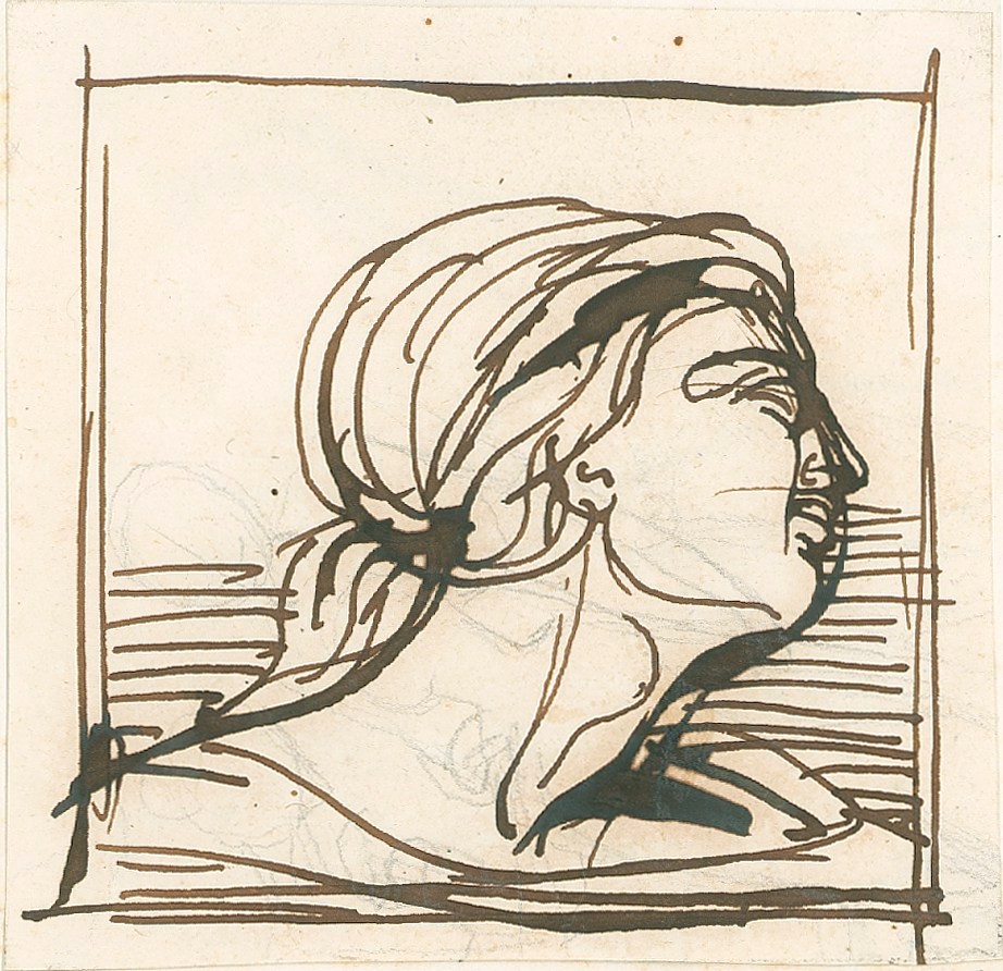 Female Head In Profile Works Of Art Ra Collection Royal Academy Of Arts