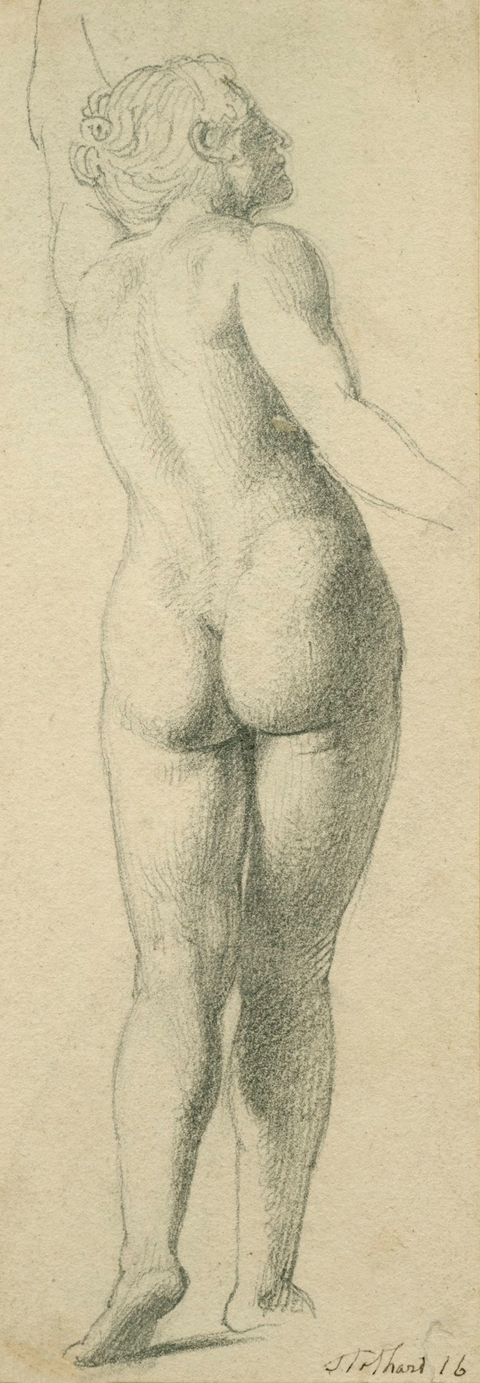 Thomas Stothard RA, Standing female nude, from the back