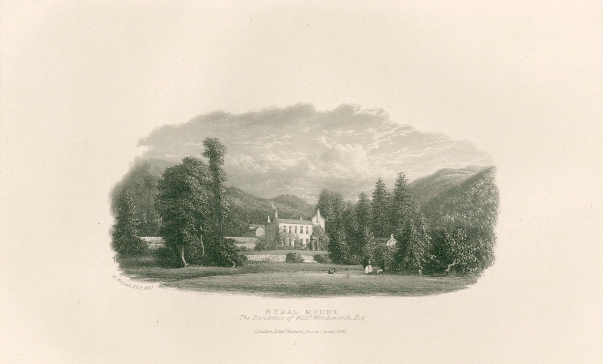 William Westall ARA, Rydal Mount, the residence of William Wordsworth