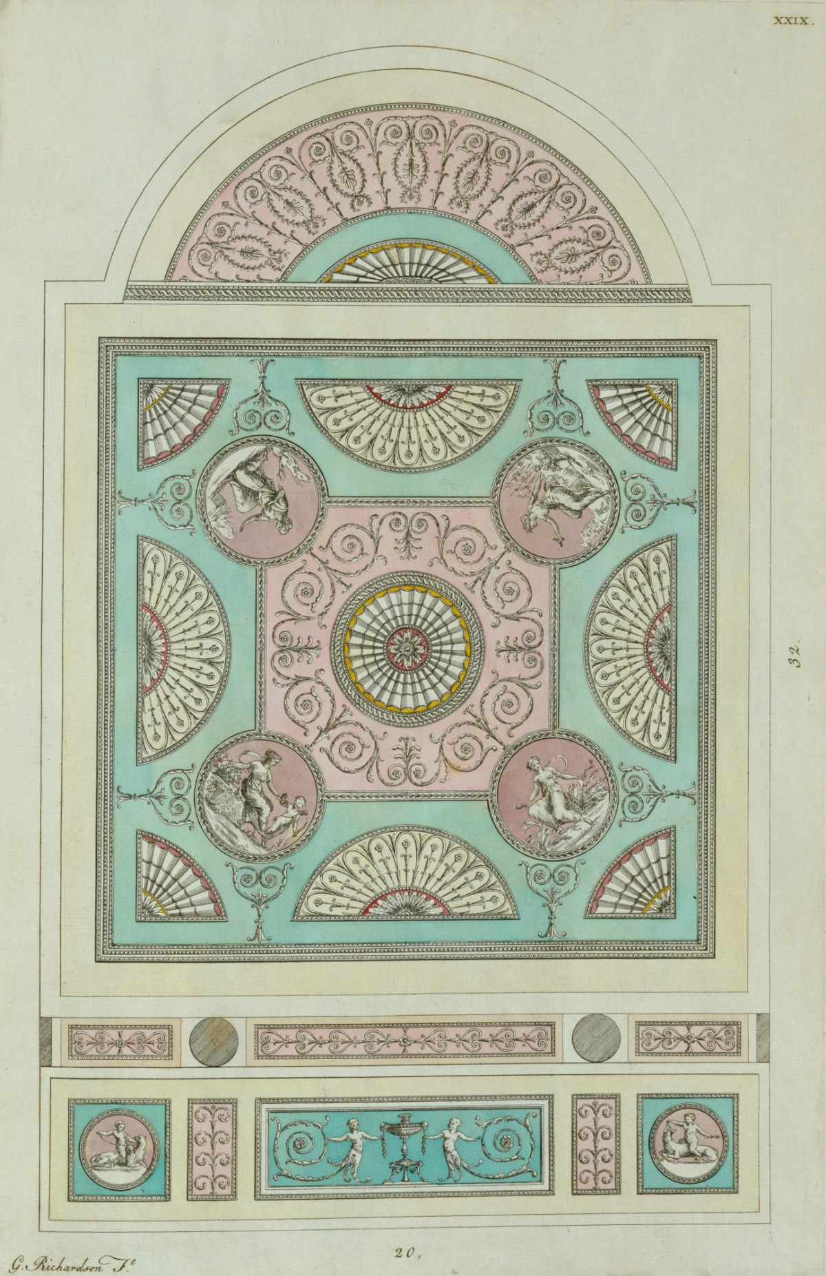 George Richardson, Design for a dining room ceiling