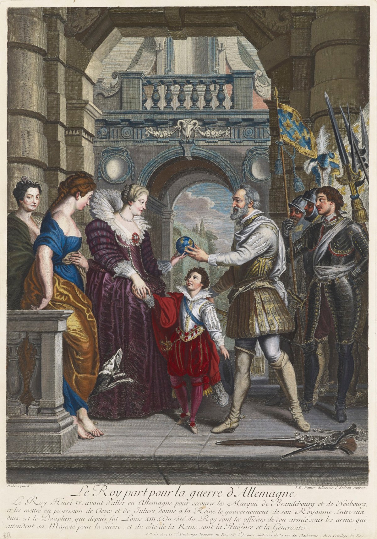 Peter Paul Rubens, Le Roy part pour la guerre d'Allemagne