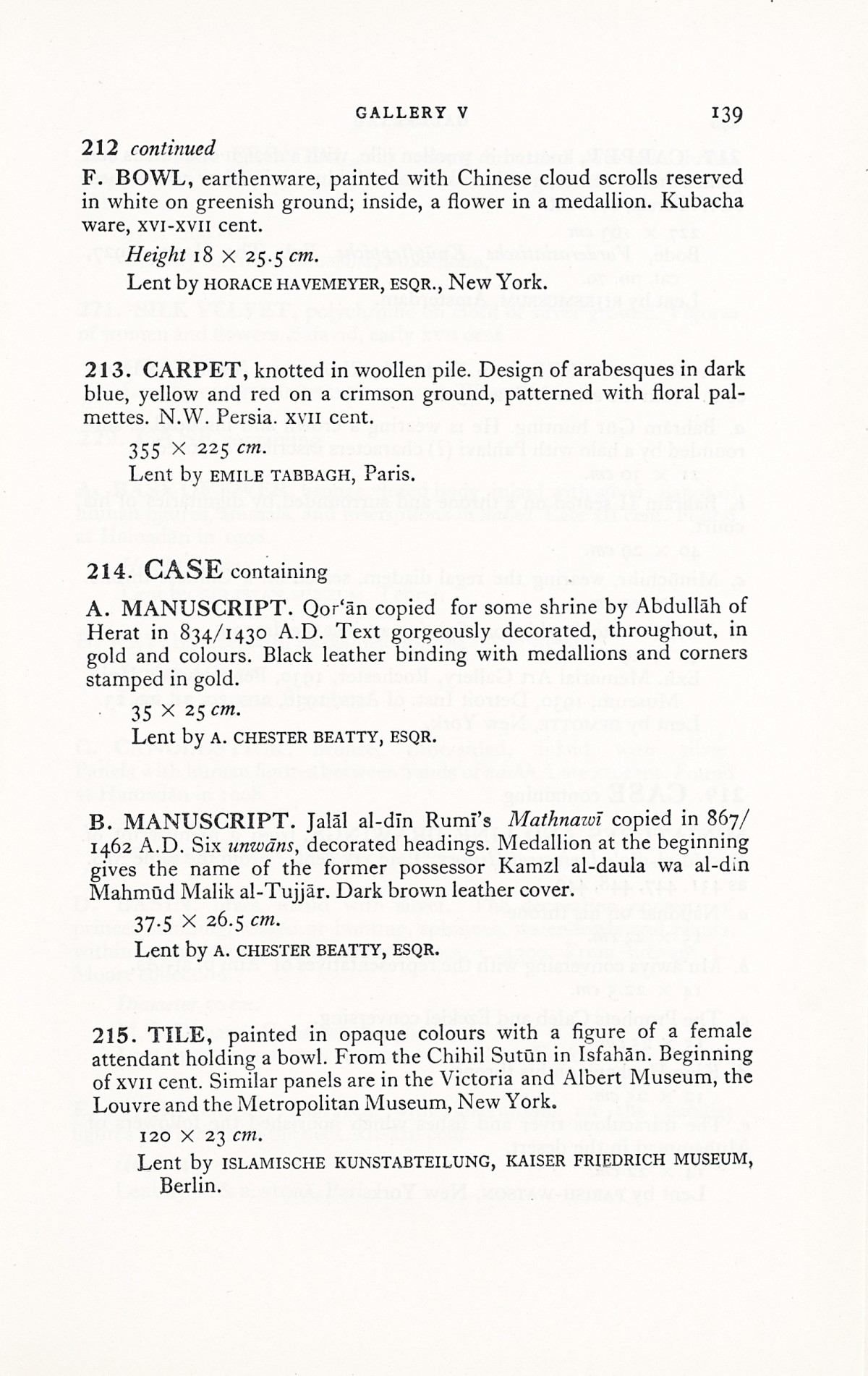 Page 167 of 1931 - International Exhibition of Persian Art