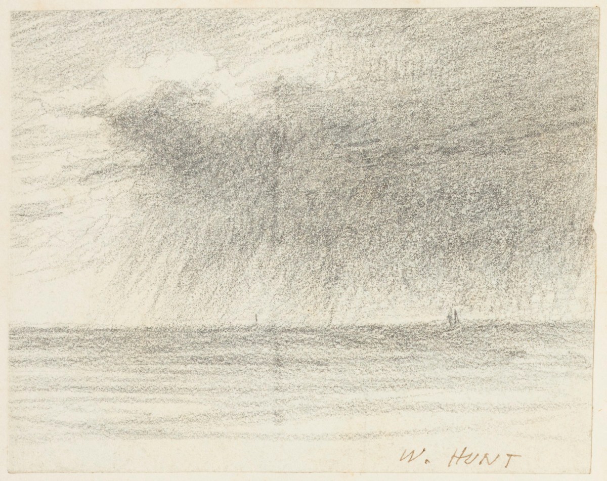 William Henry Hunt, A passing shower at sea