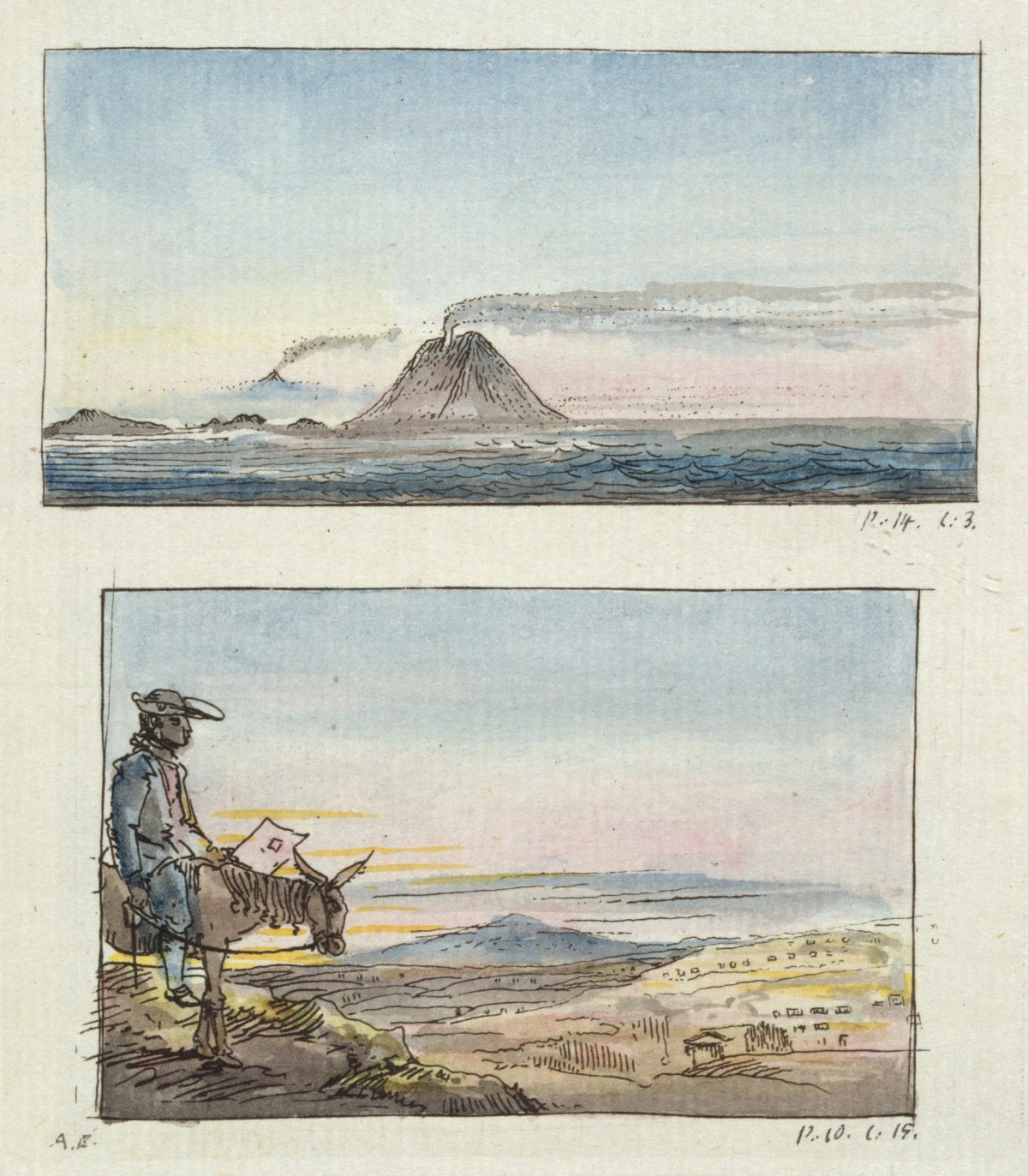 Elias Martin ARA, View of Mount Etna / Landscape around Syracuse