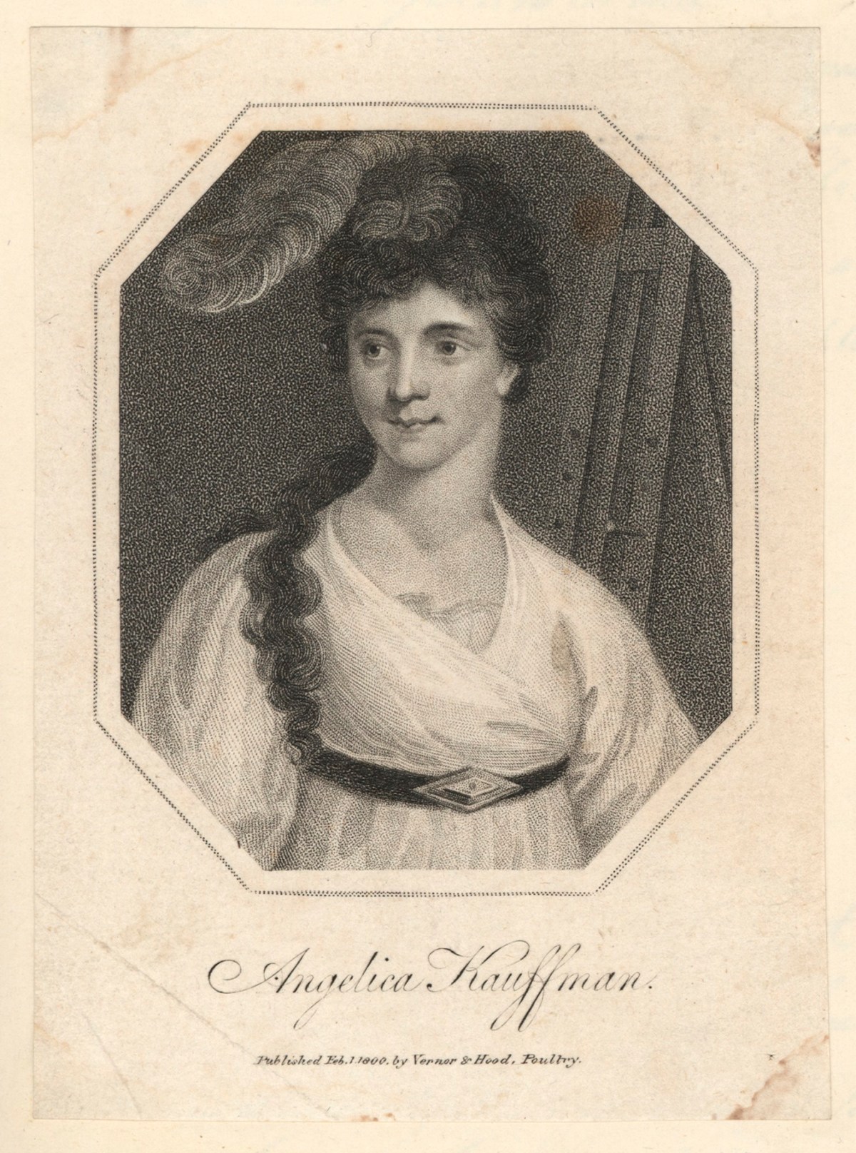 Unidentified artist, Portrait of Angelica Kauffman RA