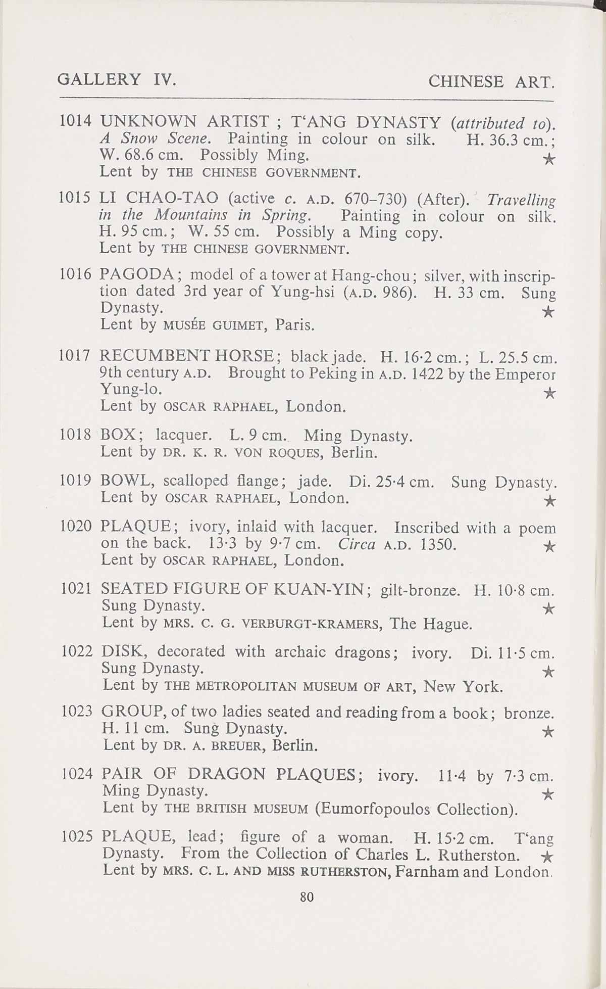 Page 108 of 1935-36 - International Exhibition of Chinese Art