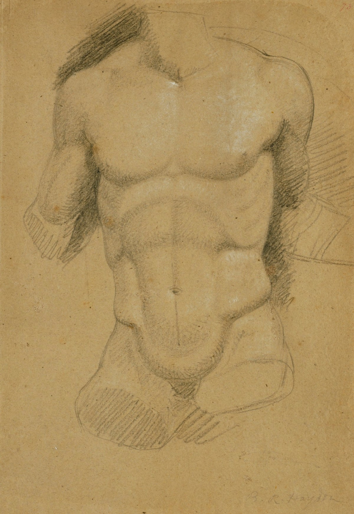 Benjamin Robert Haydon, Torso of a sculpture or cast