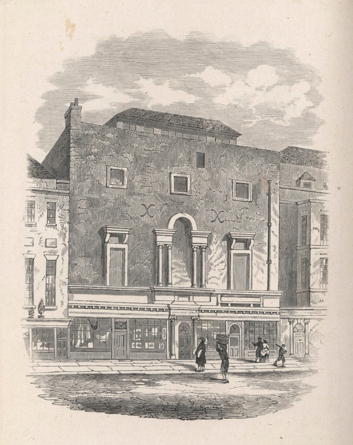 Edmund Evans, View of the old Royal Academy in Pall Mall