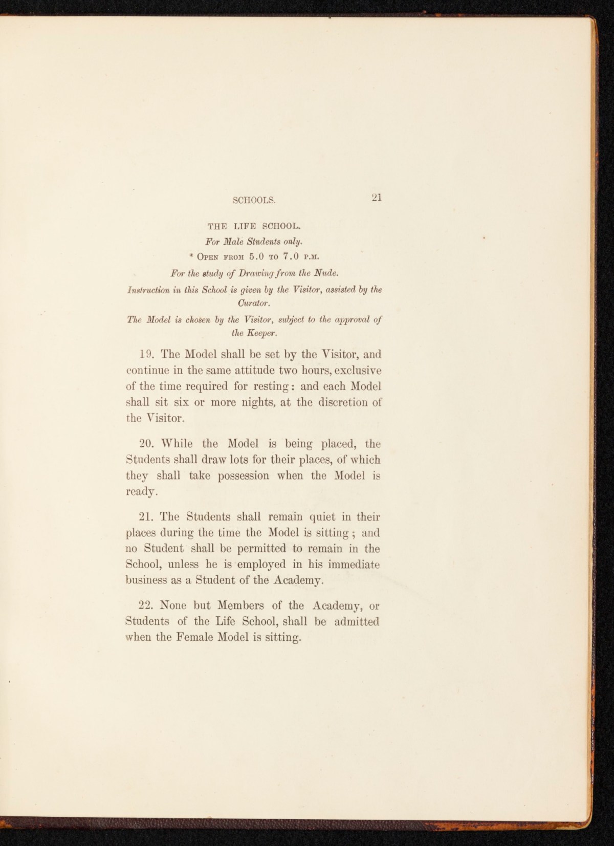 Sir Lawrence Alma-Tadema RA, A copy of the RA Laws as relating to the Schools, annotated and with sketches by Alma-Tadema