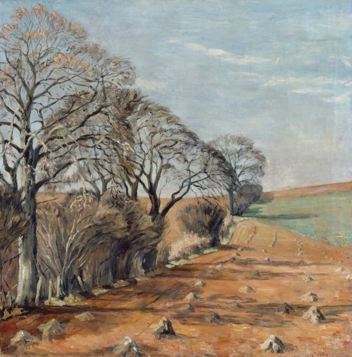 Andrea Dykes, March Hedgerow