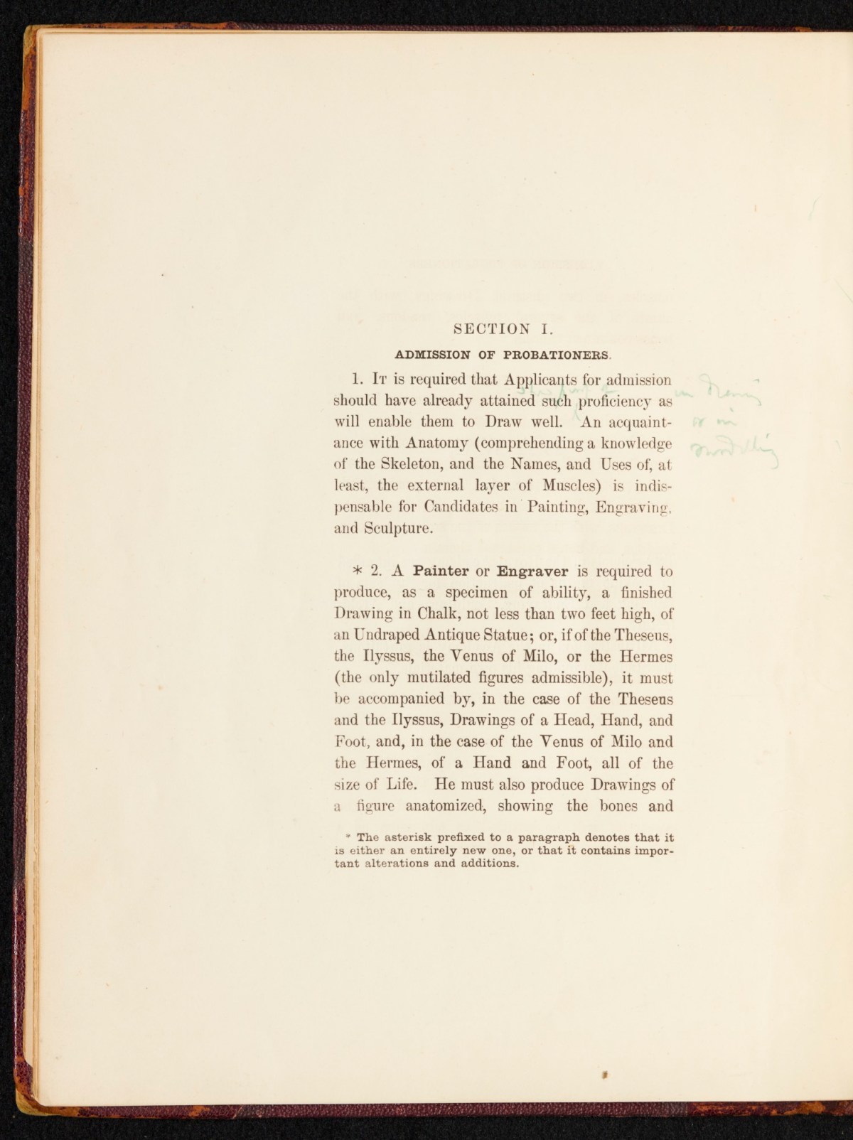 Sir Lawrence Alma-Tadema RA, A copy of the RA Laws as relating to the Schools, annotated and with sketches by Alma-Tadema