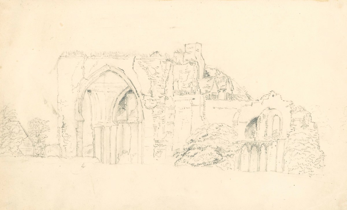 Sir Edwin Landseer RA, A ruin, probably of a church or abbey