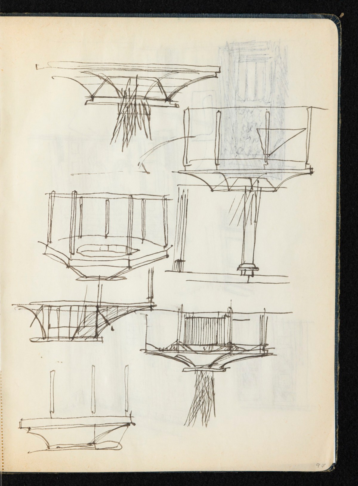 Sir Hugh Casson PRA, Britannia and Glyndebourne sketchbook