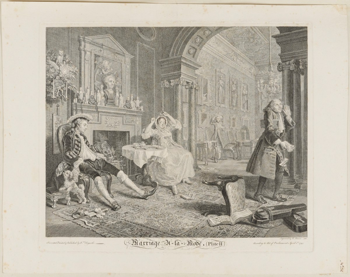 Marriage A La Mode Plate 2 Works Of Art Ra Collection Royal Academy Of Arts