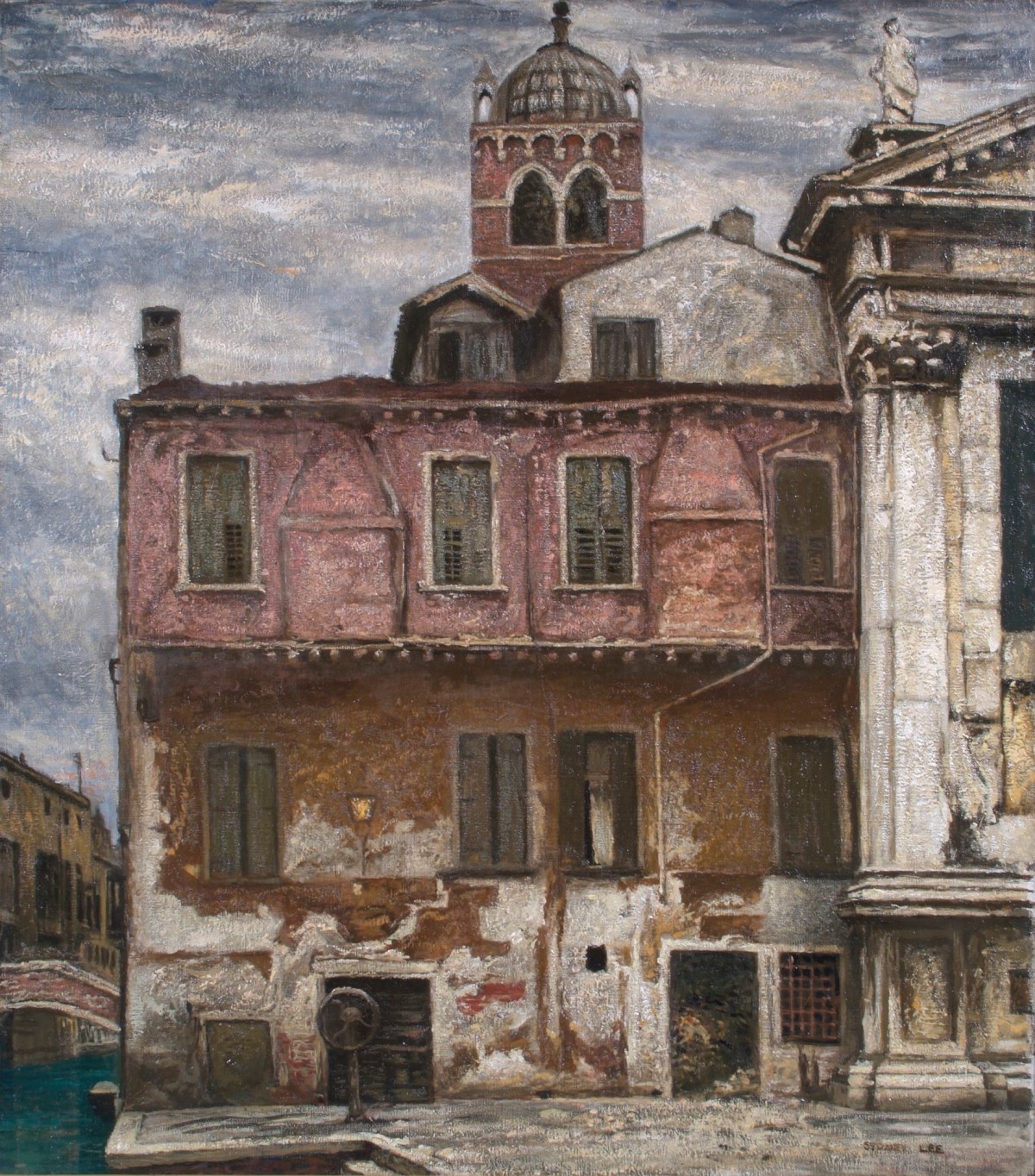 Sydney Lee RA, The House with closed Shutters