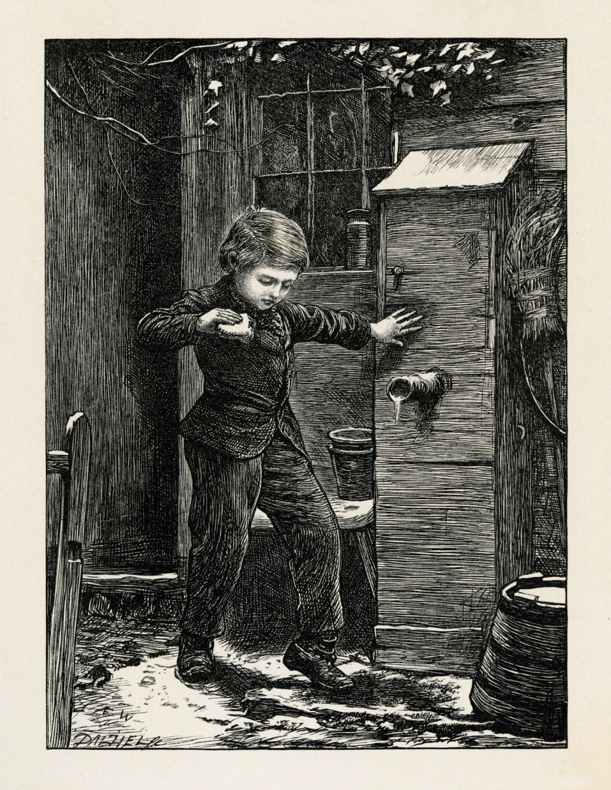 Frederick Walker ARA, The Seasons: 4. Winter Days
