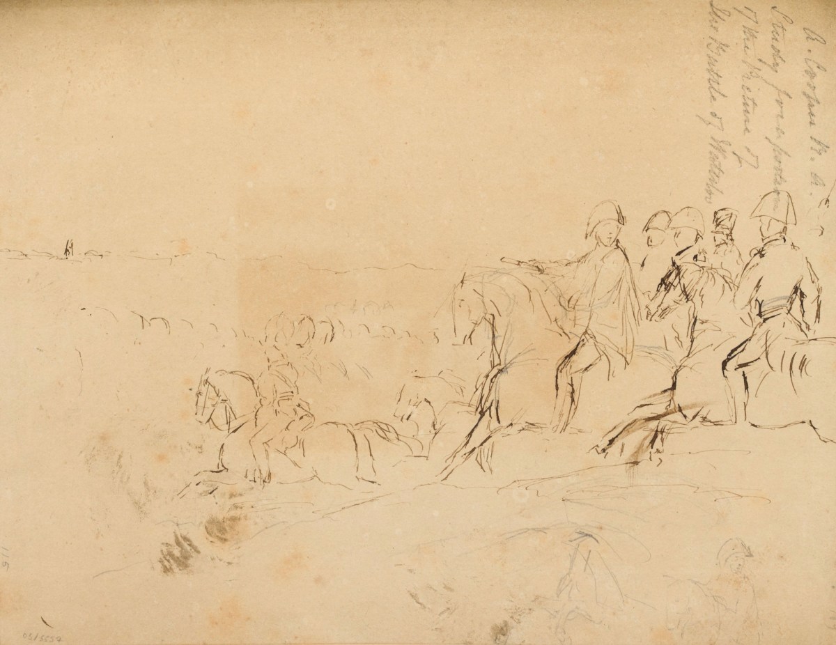 Abraham Cooper RA, Study for the 'Battle of Waterloo'