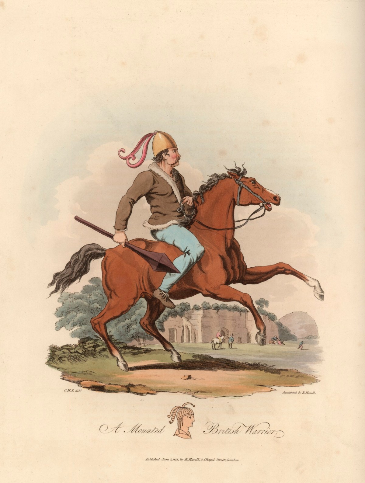 Charles Hamilton Smith, A Mounted British Warrior