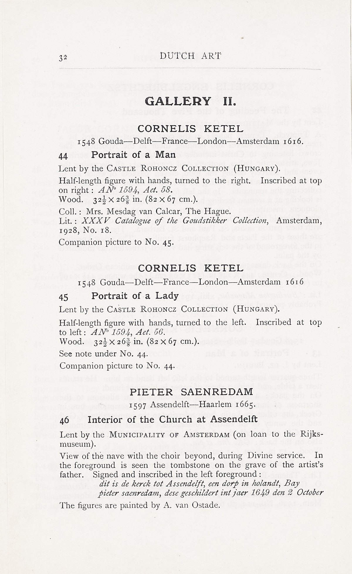 Page 36 of 1929 - Exhibition of Dutch Art 1450-1900