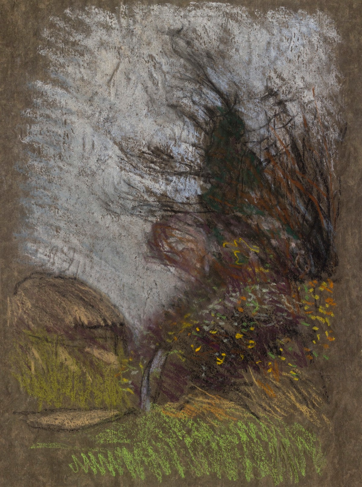 Sir George Clausen RA, Study of trees and hedgerow