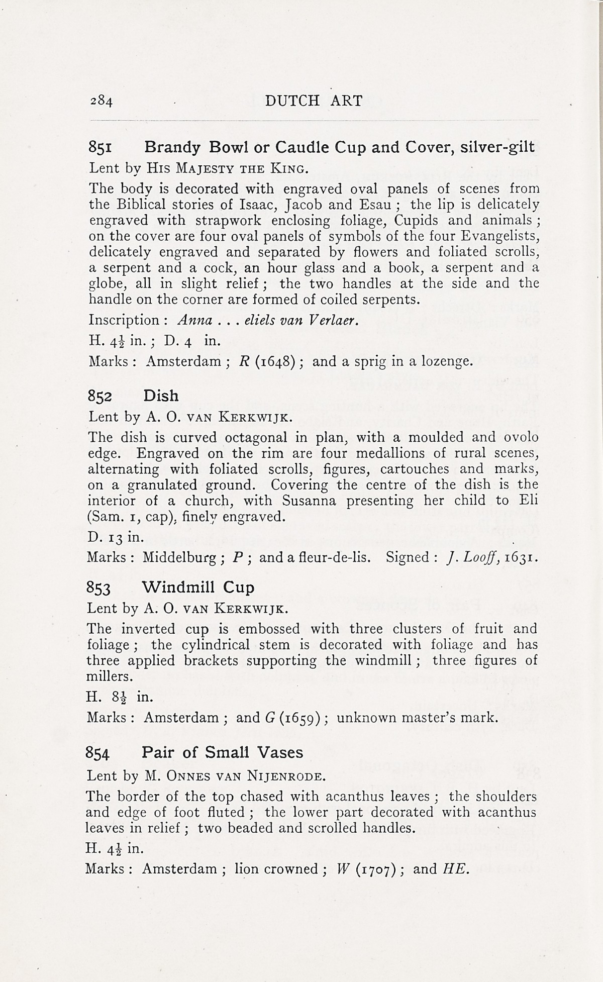 Page 288 of 1929 - Exhibition of Dutch Art 1450-1900