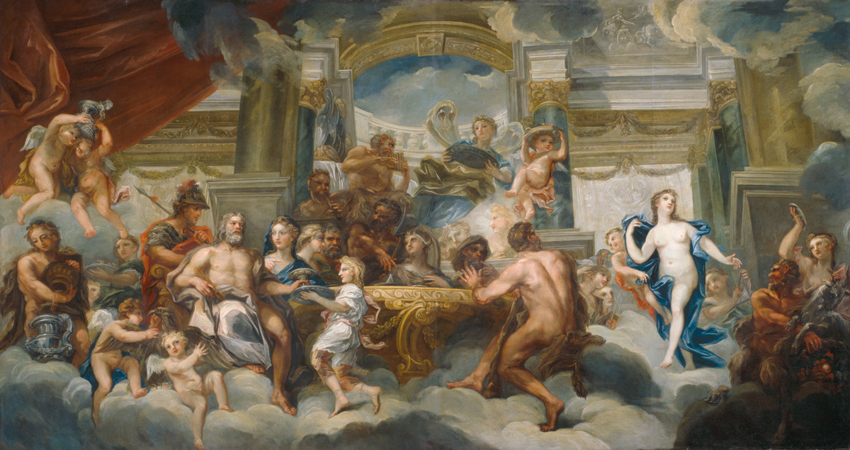 Ra250 Stories Look Up The Six Metre Ceiling Painting Back At The