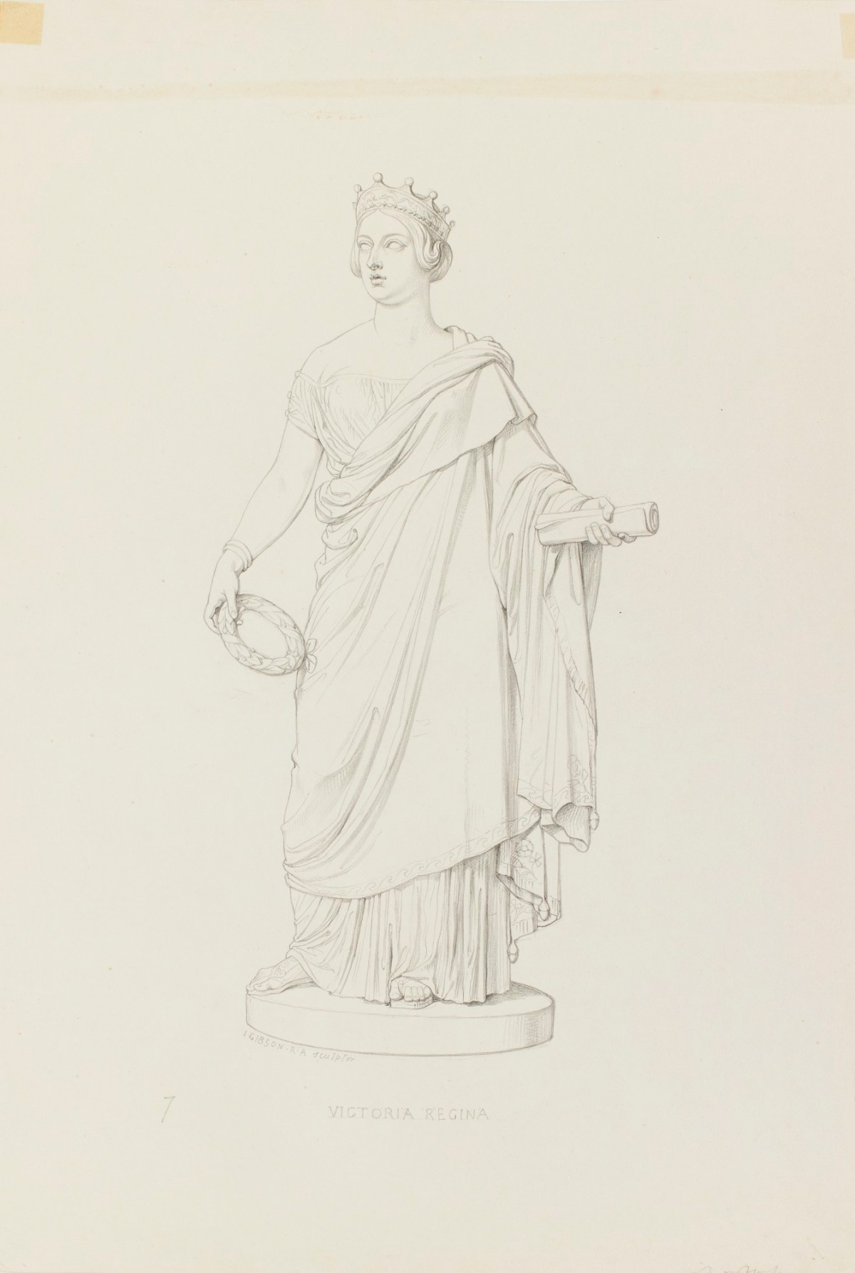 Paolo Guglielmi, Study after Gibson's statue of Queen Victoria