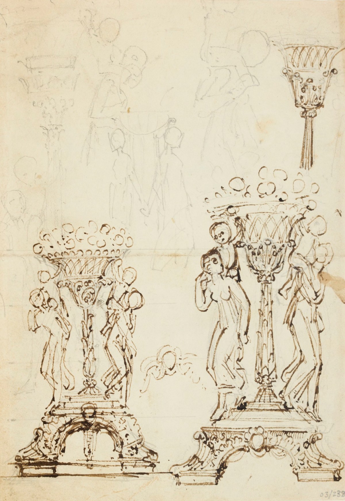 Thomas Stothard RA, Designs for a candelabra