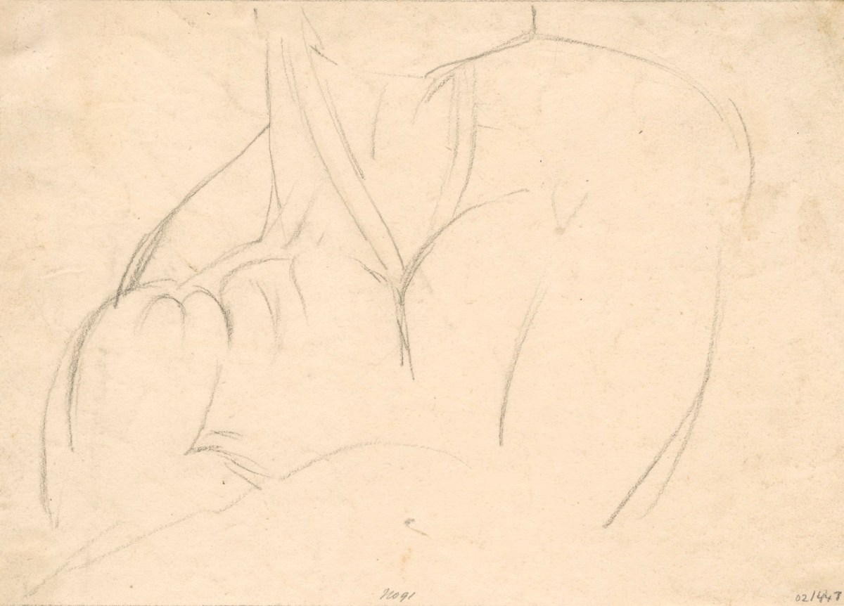 Benjamin Robert Haydon, Chin, neck and upper torso of a male figure