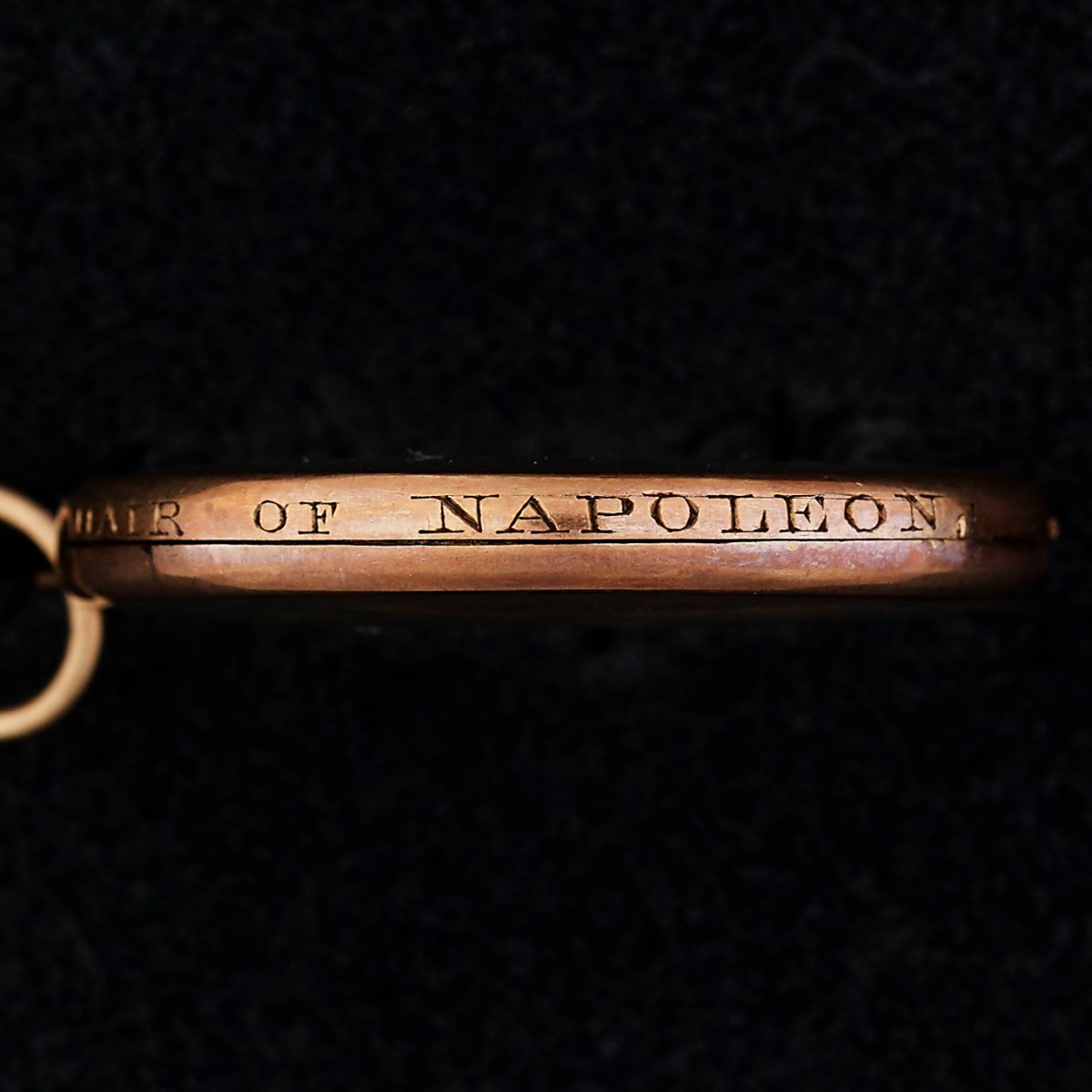 , Crystal locket containing a lock of Napoleon's hair