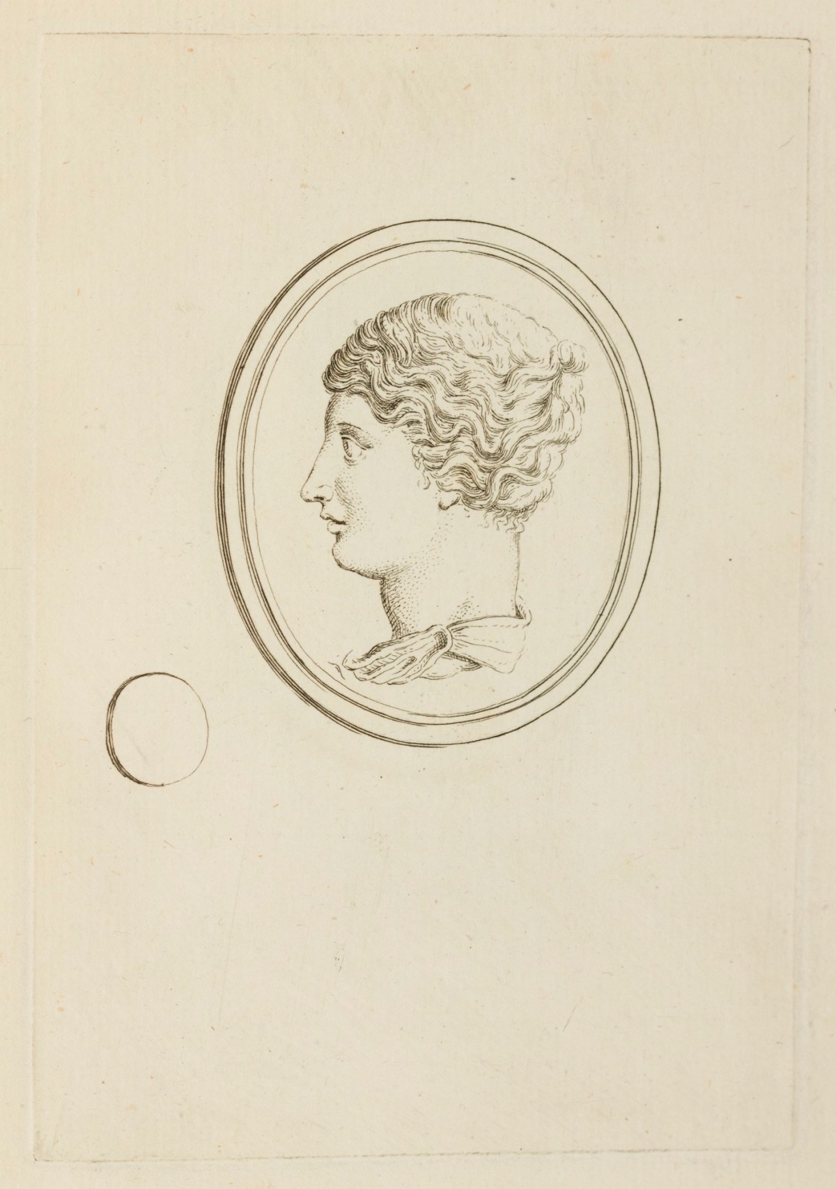 Claude Du Bosc, Head of a woman in profile