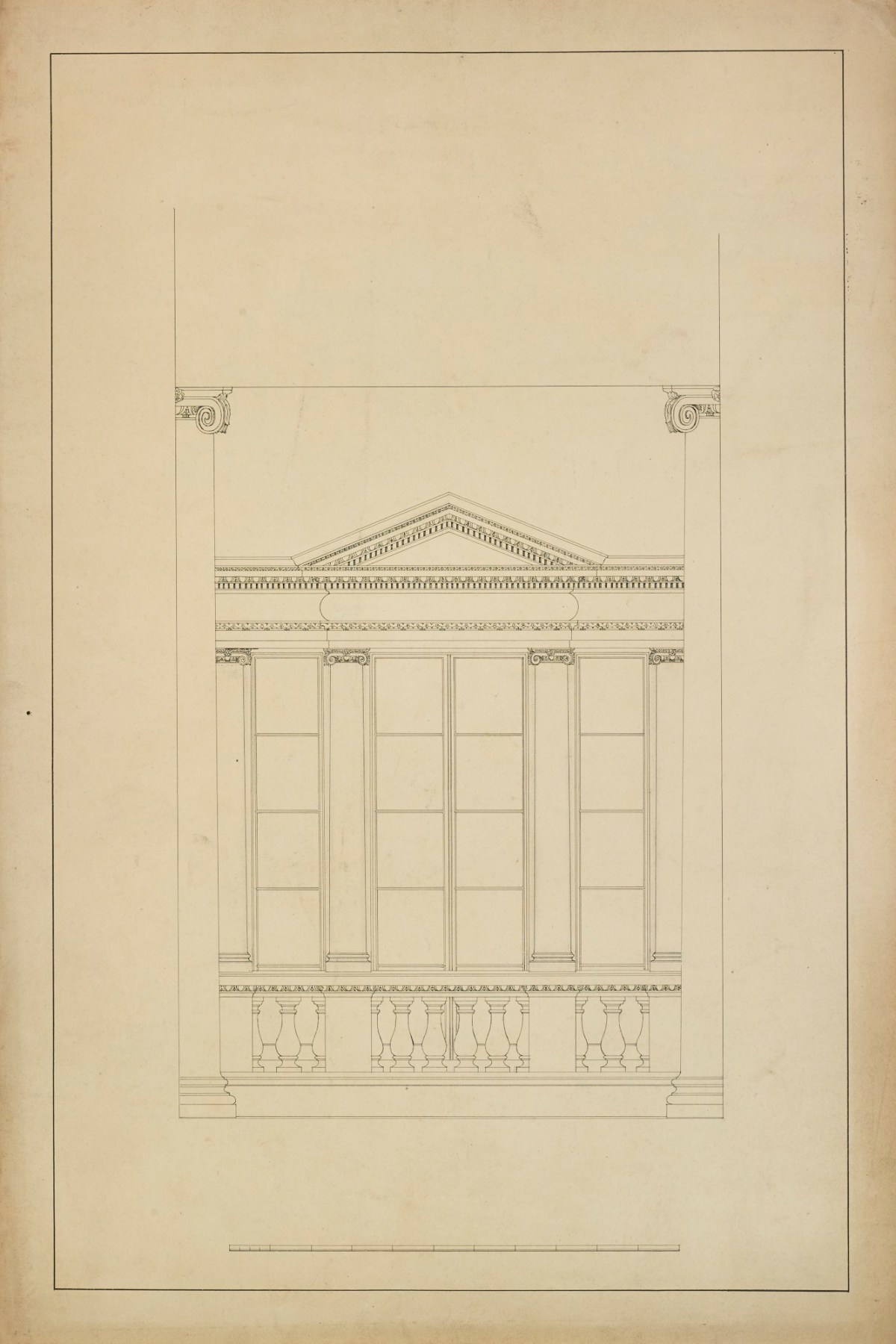 design for north front window with pedimented head centre first floor onto staircase burlington house piccadilly westminster london elevation works of art ra collection royal academy of arts https www royalacademy org uk art artists work of art design for north front window with pedimented head centre first floor onto