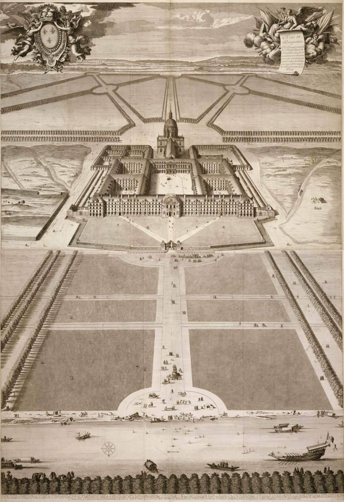 Jean Lepautre, Les Invalides: bird's-eye view