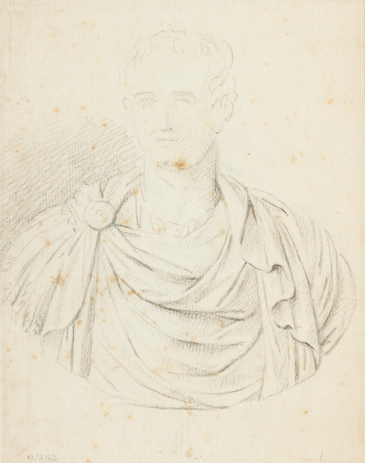 Joseph Nollekens RA, Drawing of a portrait bust